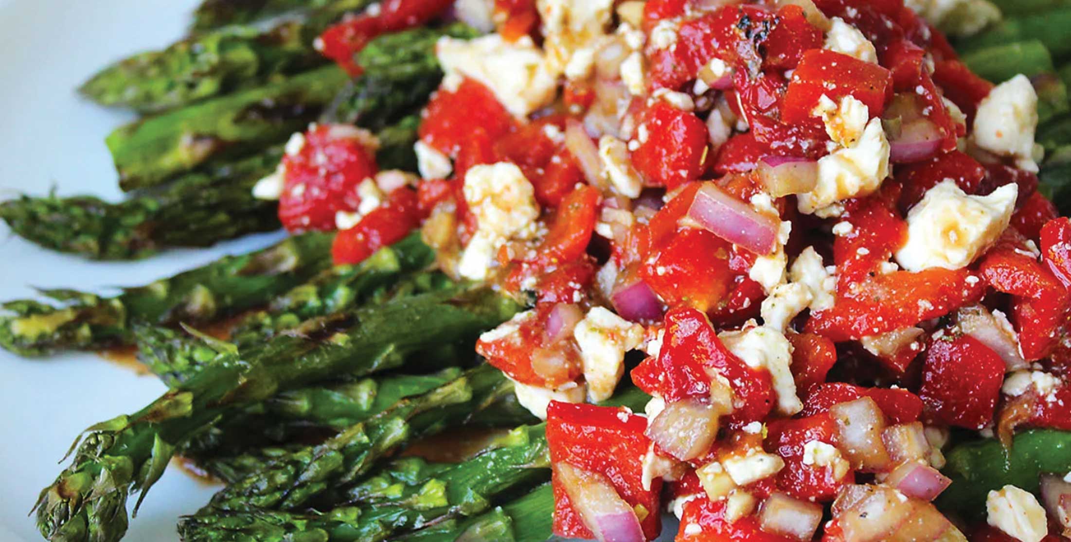 Prime Time Asparagus and Red Pepper Medley